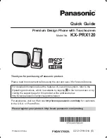 Preview for 1 page of Panasonic KX-PRX120 Quick Manual