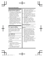 Preview for 4 page of Panasonic KX-PRX120AZ Installation Manual