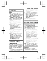 Preview for 5 page of Panasonic KX-PRX120AZ Installation Manual