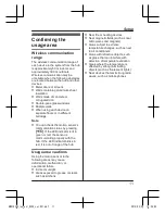 Preview for 11 page of Panasonic KX-PRX120AZ Installation Manual