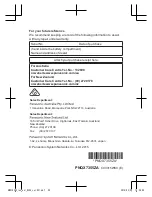 Preview for 20 page of Panasonic KX-PRX120AZ Installation Manual