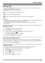 Предварительный просмотр 21 страницы Panasonic KX-PRX120C Operating Instructions Manual