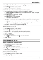 Предварительный просмотр 25 страницы Panasonic KX-PRX120C Operating Instructions Manual