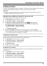 Предварительный просмотр 45 страницы Panasonic KX-PRX120C Operating Instructions Manual