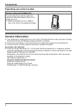 Preview for 4 page of Panasonic KX-PRX150FXB Operating Instructions Manual