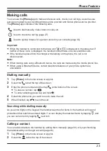 Preview for 23 page of Panasonic KX-PRX150FXB Operating Instructions Manual