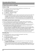 Preview for 38 page of Panasonic KX-PRX150FXB Operating Instructions Manual