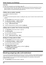 Preview for 42 page of Panasonic KX-PRX150FXB Operating Instructions Manual