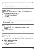 Preview for 45 page of Panasonic KX-PRX150FXB Operating Instructions Manual