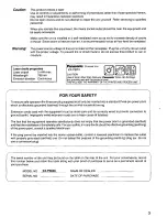 Preview for 3 page of Panasonic KX-PS600 Operating Instructions Manual