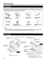 Preview for 12 page of Panasonic KX-PS600 Operating Instructions Manual