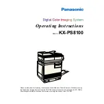 Предварительный просмотр 1 страницы Panasonic KX-PS8100 Operating Instructions Manual