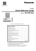 Panasonic KX-PW110CL Quick Reference Manual preview