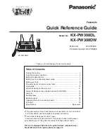 Preview for 1 page of Panasonic KX-PW308DL Quick Reference Manual