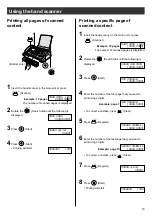 Preview for 19 page of Panasonic KX-PW37CL Quick Reference Manual