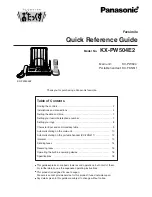 Preview for 1 page of Panasonic KX-PW504E2 Quick Reference Manual