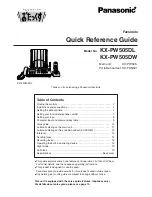 Preview for 1 page of Panasonic KX-PW505DL Quick Reference Manual