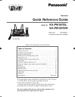 Panasonic KX-PW507DL Quick Reference Manual preview