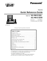 Panasonic KX-PW513DW Quick Reference Manual preview