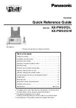 Panasonic KX-PW601DL Quick Reference Manual preview