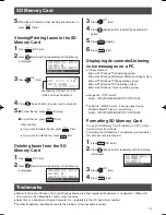 Preview for 23 page of Panasonic KX-PW607DL Quick Reference Manual