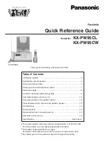 Panasonic KX-PW95CL Quick Reference Manual preview