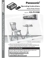 Preview for 1 page of Panasonic KX-PX10MWKIT Operating Instructions Manual