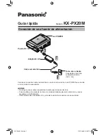 Предварительный просмотр 1 страницы Panasonic KX-PX20M - Photo Printer - 20 Sheets Guía Rápida