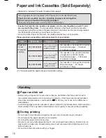 Preview for 16 page of Panasonic KX-PX20M - Photo Printer - 20 Sheets Operating Instructions Manual