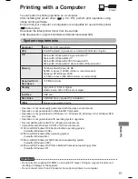 Preview for 81 page of Panasonic KX-PX20M - Photo Printer - 20 Sheets Operating Instructions Manual