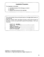 Preview for 3 page of Panasonic KX-RC22 Operating Instructions Manual