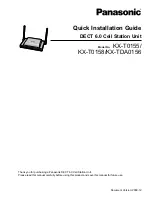 Предварительный просмотр 1 страницы Panasonic KX-T0155 Quick Installation Manual