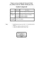 Preview for 2 page of Panasonic KX-T206E User Manual