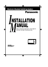 Предварительный просмотр 1 страницы Panasonic KX-T206JT Installation Manual