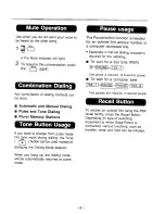 Preview for 9 page of Panasonic KX-T2322A Operating Instructions Manual