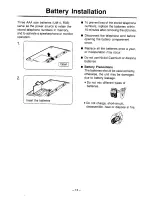 Preview for 14 page of Panasonic KX-T2322A Operating Instructions Manual