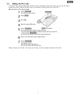 Предварительный просмотр 7 страницы Panasonic KX-T2373MXW Service Manual