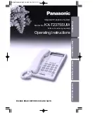 Panasonic KX-T2375SUW Operating Instructions Manual preview