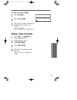 Предварительный просмотр 21 страницы Panasonic KX-T2378JXW Operating Instructions Manual