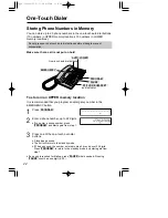 Предварительный просмотр 22 страницы Panasonic KX-T2378JXW Operating Instructions Manual