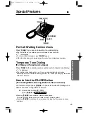 Предварительный просмотр 25 страницы Panasonic KX-T2378JXW Operating Instructions Manual