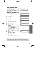 Предварительный просмотр 27 страницы Panasonic KX-T2378JXW Operating Instructions Manual