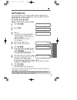 Предварительный просмотр 29 страницы Panasonic KX-T2378JXW Operating Instructions Manual