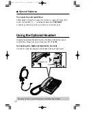 Предварительный просмотр 30 страницы Panasonic KX-T2378JXW Operating Instructions Manual