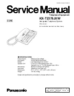 Preview for 1 page of Panasonic KX-T2378JXW Service Manual