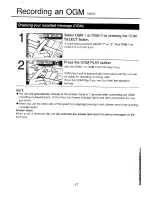 Предварительный просмотр 24 страницы Panasonic KX-T2740 - Easa-phone Integrated Telephone Mini-Cassette Answering System Operating Instructions Manual