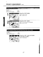 Предварительный просмотр 34 страницы Panasonic KX-T2740 - Easa-phone Integrated Telephone Mini-Cassette Answering System Operating Instructions Manual