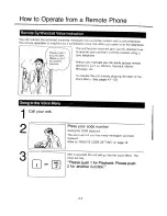 Предварительный просмотр 51 страницы Panasonic KX-T2740 - Easa-phone Integrated Telephone Mini-Cassette Answering System Operating Instructions Manual