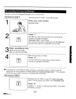 Предварительный просмотр 57 страницы Panasonic KX-T2740 - Easa-phone Integrated Telephone Mini-Cassette Answering System Operating Instructions Manual