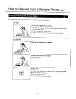 Предварительный просмотр 59 страницы Panasonic KX-T2740 - Easa-phone Integrated Telephone Mini-Cassette Answering System Operating Instructions Manual